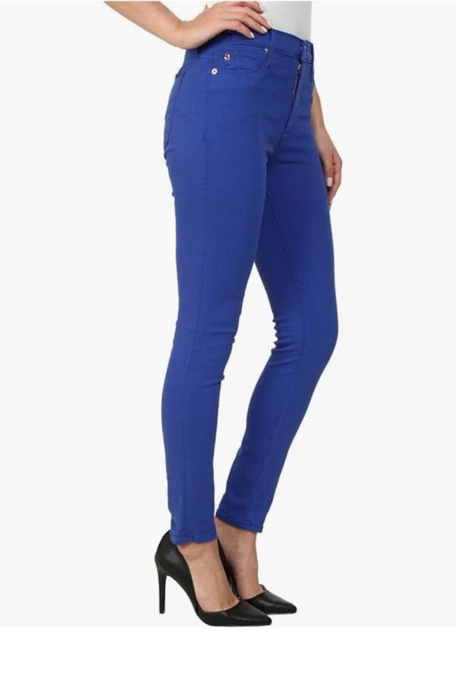 HUDSON Jeans Barbara High Rise Waist Skinny Pacific Ocean Blue Jeans sz 25 Ankle